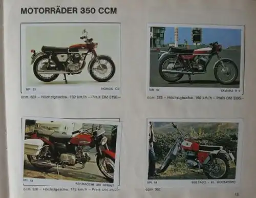 Americana "Motorrad Parade" Motorrad-Sammelalbum 1970 (2447)