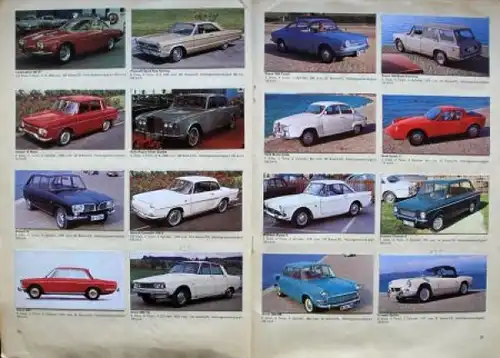 Bauer Verlag "Autos, Autos, Autos" Automobil-Sammelalbum 1970 (2407)