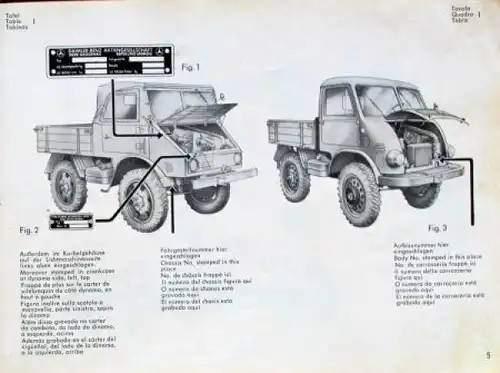 Mercedes-Benz Unimog Typ 411 Ersatzteilkatalog 1957 (5647)