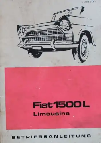 Fiat 1500 L Limousine 1965 Betriebsanleitung (1261)