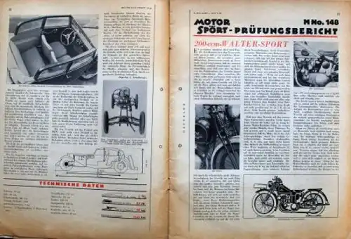 "Motor & Sport" Motor-Zeitschrift Pössneck 1933 (7412)