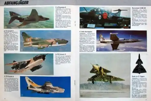 Zack Magazin "Jet-Fighter" Flugzeug-Sammelalbum 1975 (4544)