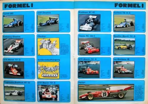 Zack Magazin "Heisse Öfen" Motorsport-Sammelalbum 1973 (1992)