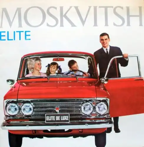 Moskwitsch 408 Elite Modellprogramm 1967 Automobilprospekt (9727)
