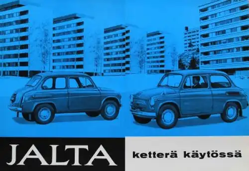 SAS Jalta Modellprogramm 1964 Automobilprospekt (9709)