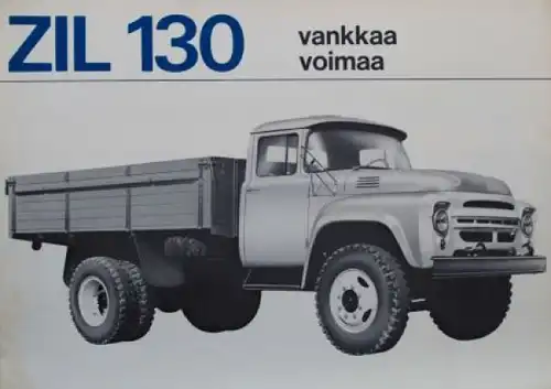 ZIL 130 Pritschenwagen Modellprogramm 1965 Lastwagenprospekt (9703)