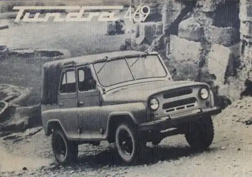 UAZ Tundra 469 Modellprogramm 1976 Nutzfahrzeugprospekt (9702)