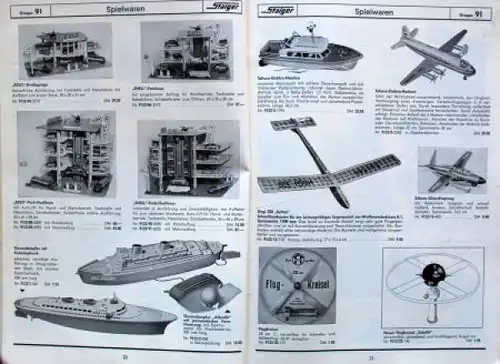 Staiger Katalog "Elektrogeräte, Haushaltsartikel, Spielwaren" 1959 Versandhaus-Jahrbuch (9692)