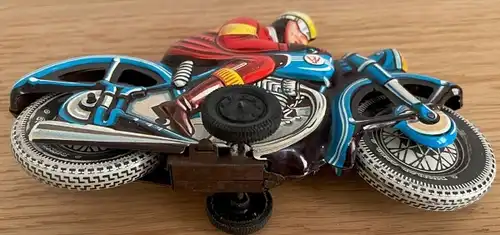 JW Wagner Motorrad 1968 Blechmodell mit Friktionsantrieb (9679)