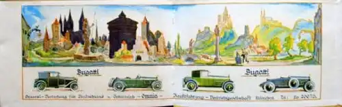 Schröder "Auto Bummel durch Deutschland" Bugatti Benz Reisebücher 1928 zwei Bände (9656)