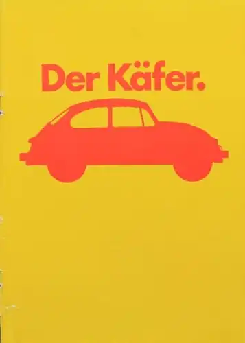 Volkswagen Käfer Modellprogramm 1969 Automobilprospekt (9614)