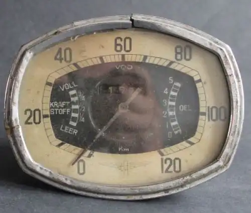 Adler Trumpf VDO Tachometer 1938 mit Logo (9607)