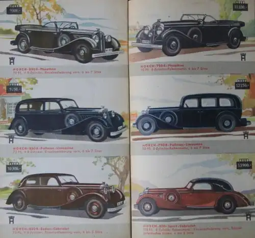 Auto-Union Modellprogramm 1935 Automobilprospekt (3560)