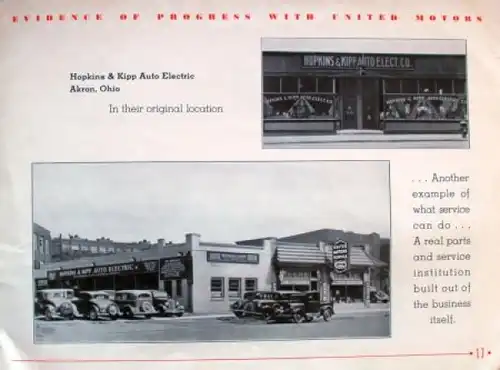 United Motors "Gasstation and Automotive Service" 1936 Zubehörprospekt (5004)