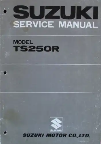 Suzuki Motorrad TS 250 R 1971 Reparaturhandbuch (0298)