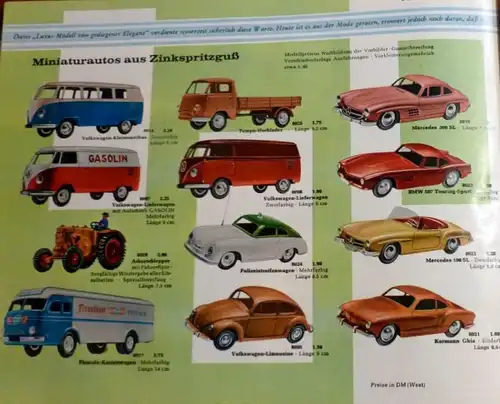 Märklin Modellprogramm 1959 Spielzeugkatalog (3072)