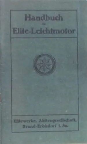 Elite Leichtmotoren 1924 Handbuch (7612)