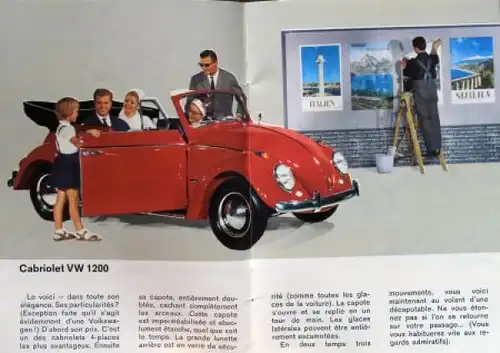 Volkswagen Modellprogramm 1964 "Wieviele verschiedene VW gibt es?" Automobilprospekt (9569)