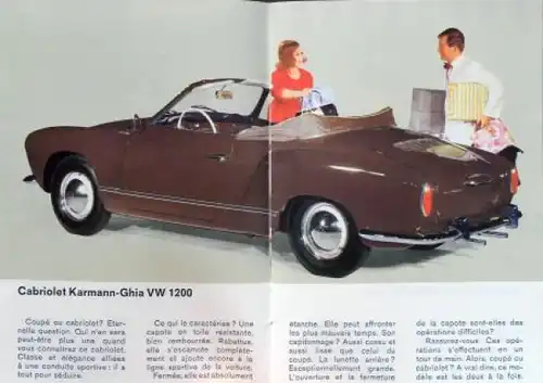 Volkswagen Modellprogramm 1964 "Wieviele verschiedene VW gibt es?" Automobilprospekt (9569)