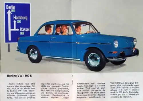 Volkswagen Modellprogramm 1964 "Wieviele verschiedene VW gibt es?" Automobilprospekt (9569)
