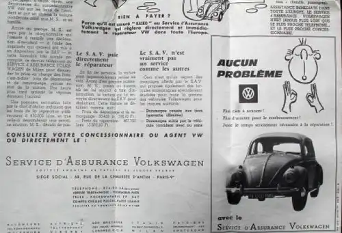 Volkswagen Modellprogramm 1967 drei Automobilprospekte (9565)