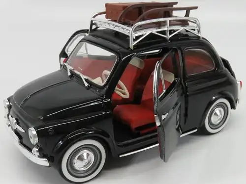 Solido Prestige Fiat 500 mit Gepäckträger 1960 Metallmodell in Originalbox (9553)