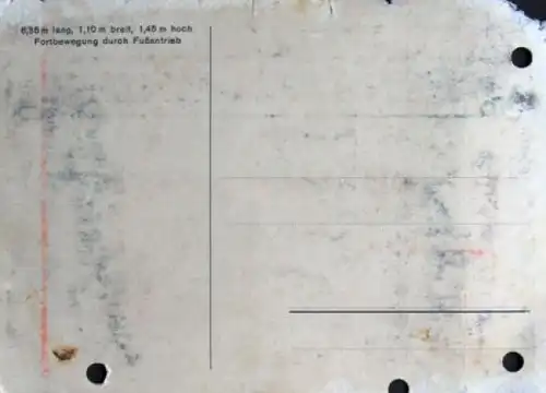 Straßen-Zeppelin "Möhrenkopp" 1930 Postkarte (9513)