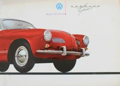 Volkswagen Karmann-Ghia Modellprogramm 1959 Automobilprospekt (1379)