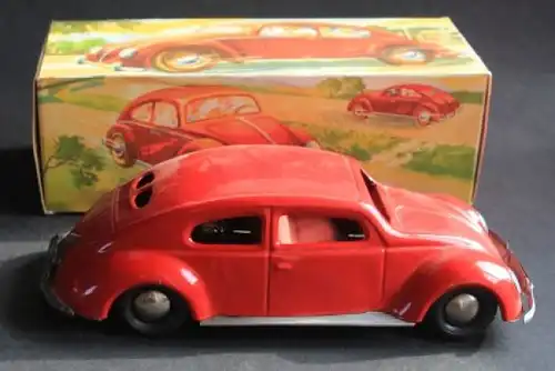 Distler Volkswagen Käfer 1950 Blechmodell mit Friktionsantrieb in Box (2125)