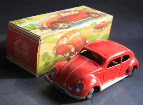 Distler Volkswagen Käfer 1950 Blechmodell mit Friktionsantrieb in Box (2125)