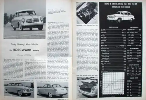 "Road & Track" Motorsport-Magazin 1955 (9485)