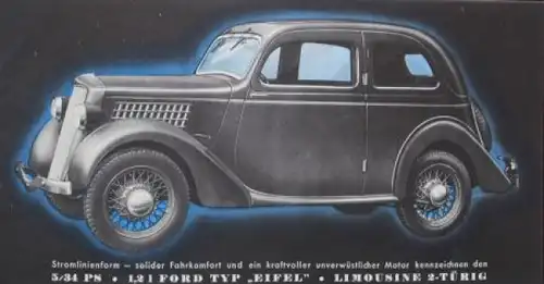 Ford Produktionsprogramm 1936 Automobilprospekt (9481)