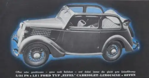 Ford Produktionsprogramm 1936 Automobilprospekt (9481)