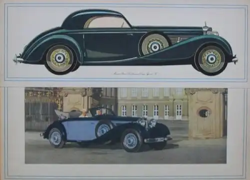 Mercedes-Benz 540 K Modellprogramm 1938 Automobilprospekt (9476)