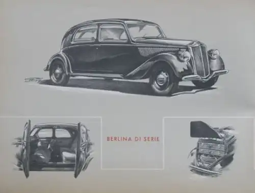 Lancia Aprilia Modellprogramm 1938 Automobilprospekt (0424)