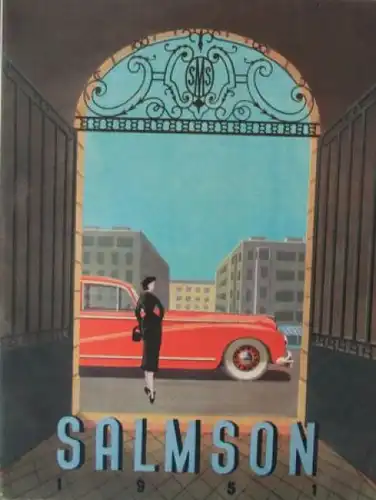 Salmson Modellprogramm 1951 Automobilprospekt (9446)