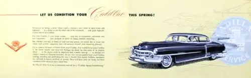 Cadillac Modellprogramm 1953 "For sunny summer driving" Automobilprospekt (9443)