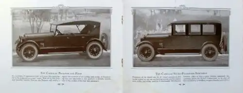 Cadillac V 63 Modellprogramm 1925 Automobilprospekt (9441)