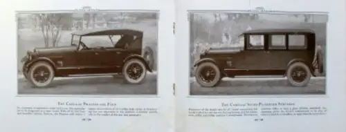 Cadillac V 63 Modellprogramm 1925 Automobilprospekt (9441)