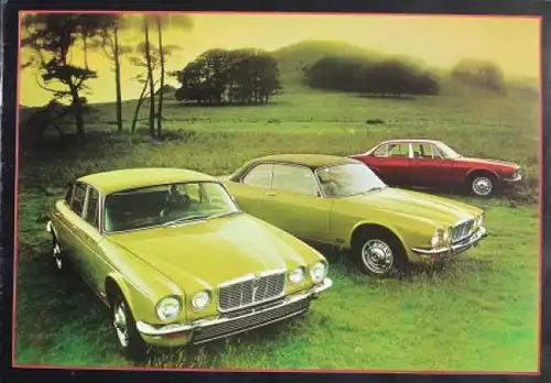 Jaguar XJ Serie II Modellprogramm 1974 Automobilprospekt (9416)