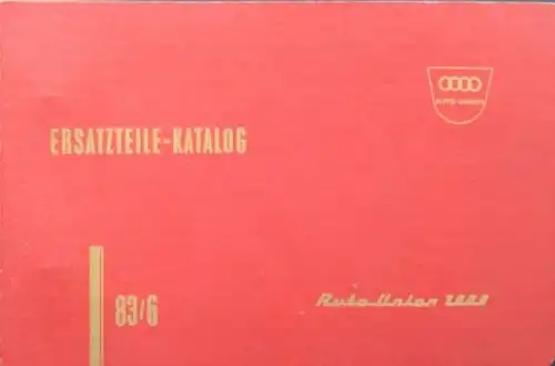 DKW Auto-Union 1000 Ersatzteilkatalog 1960 im Originalordner (9380)