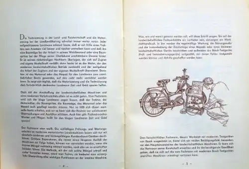 Bosch Werkstattfibel Landmaschinen Beru Funkenentstörung 1956 zwei technische Handbücher (9364)