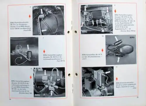 Bosch Werkstattfibel Landmaschinen Beru Funkenentstörung 1956 zwei technische Handbücher (9364)