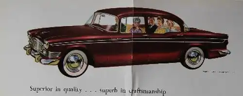 Humber Super Snipe II Modellprogramm 1959 Automobilprospekt (8420)