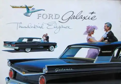 Ford Galaxie Modellprogramm 1959 Automobilprospekt (8605)