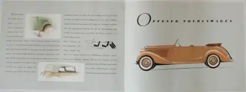 Mercedes-Benz 170 V Modellprogramm 1938 Automobilprospekt (8921)