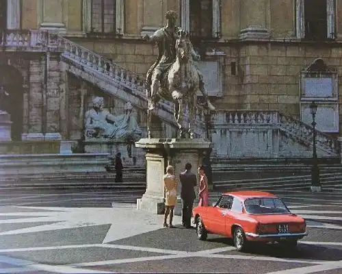 Alfa Romeo 1300 Junior GT/GTA Modellprogram 1966 Automobilprospekt (0215)