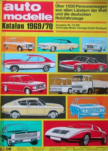 "Die Auto-Modelle Katalog 1969/70" Automobil-Jahrbuch 1969 (9541)