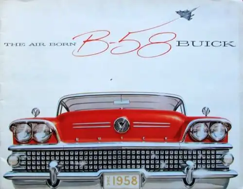 Buick B 58 Modellprogramm 1958 "The Air Born B 58" Automobilprospekt (3990)