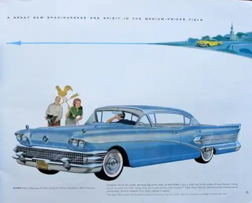 Buick B 58 Modellprogramm 1958 "The Air Born B 58" Automobilprospekt (3990)